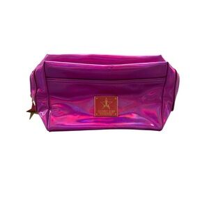 Jeffrey Campbell Pink Cosmetic Bag with Gold Zipper